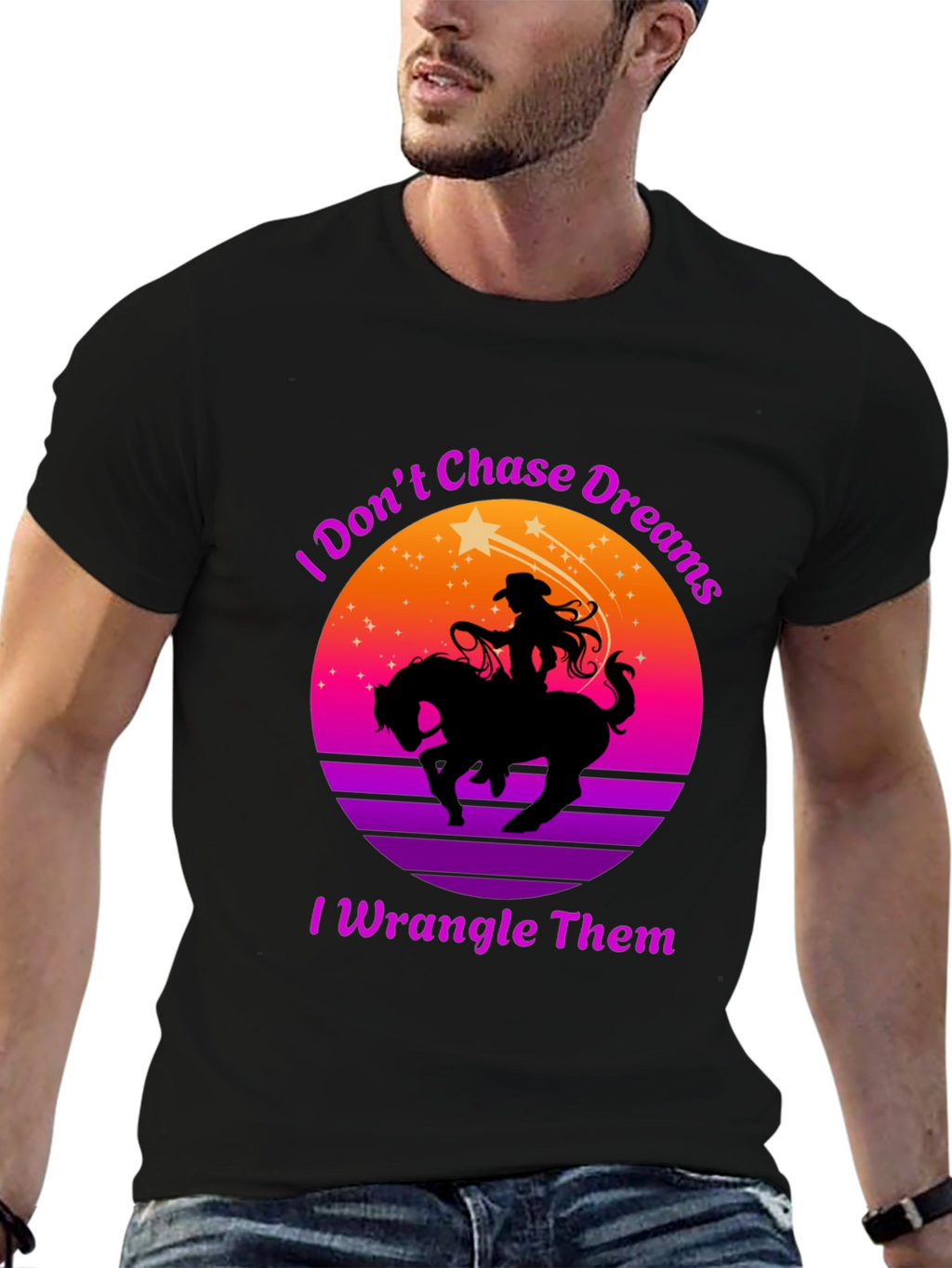 Cowgirl I Wrangle Dreams Graphic Tee