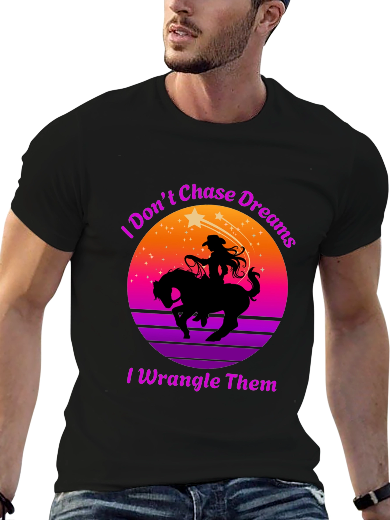 Cowgirl I Wrangle Dreams Graphic Tee