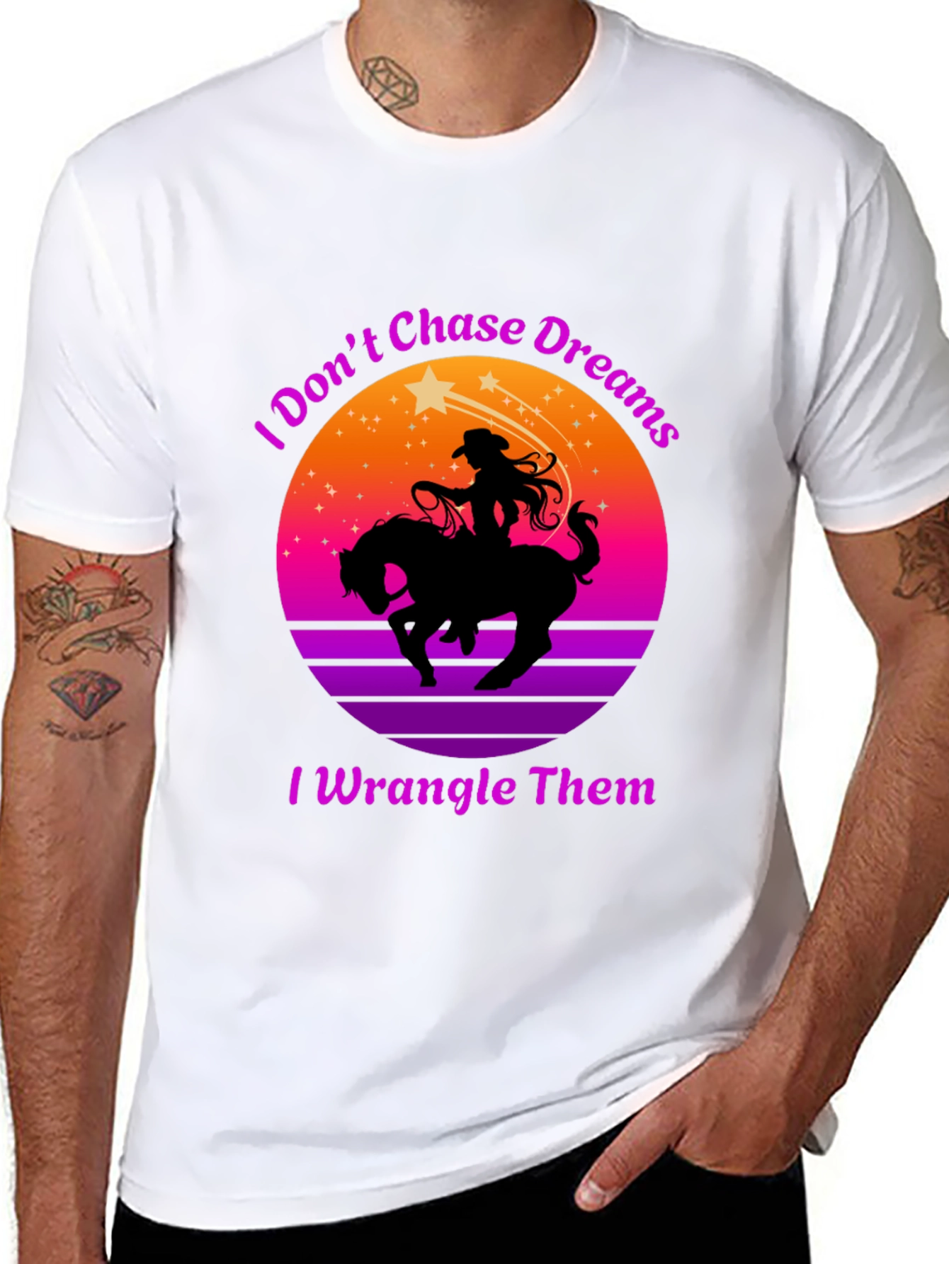 Cowgirl I Wrangle Dreams Graphic Tee