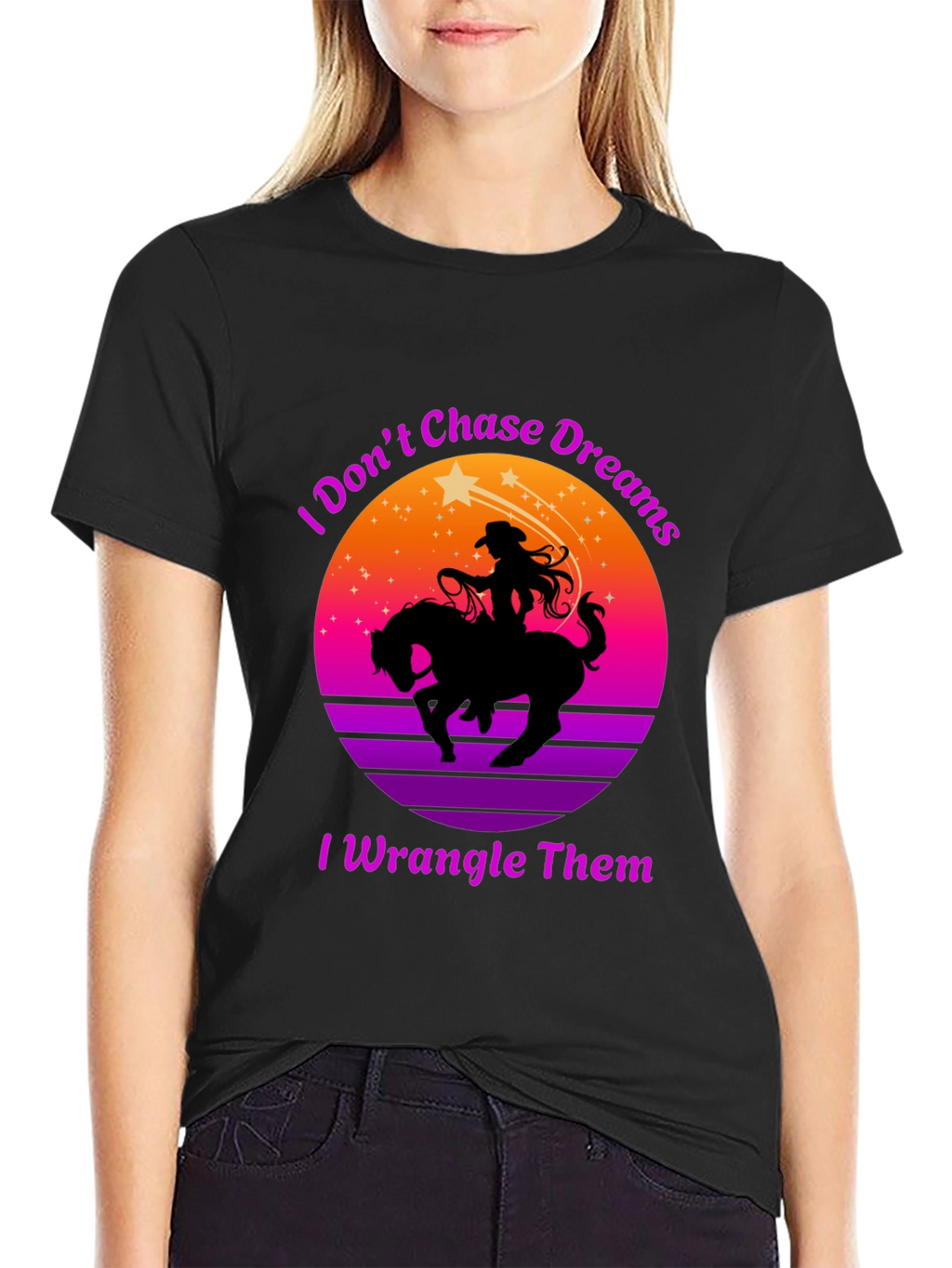 Cowgirl I Wrangle Dreams Graphic Tee