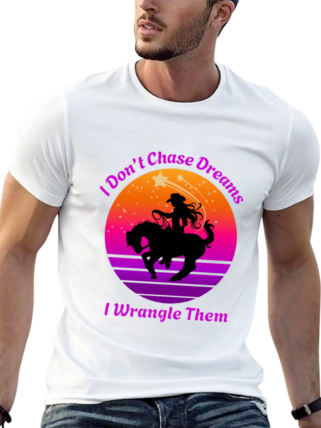 Cowgirl I Wrangle Dreams Graphic Tee