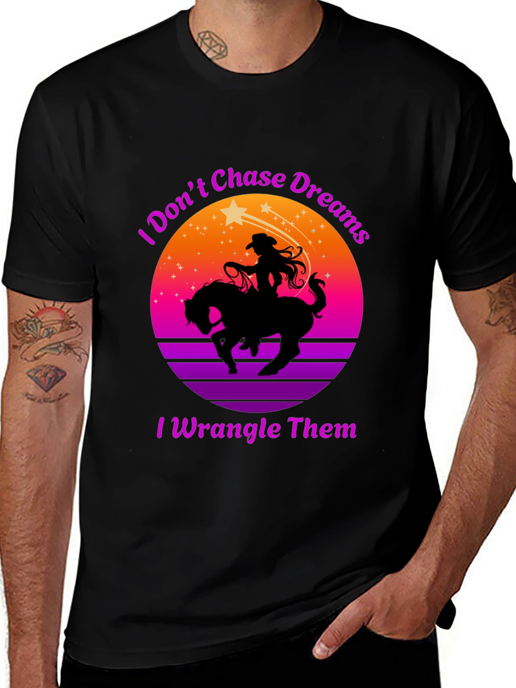 Cowgirl I Wrangle Dreams Graphic Tee