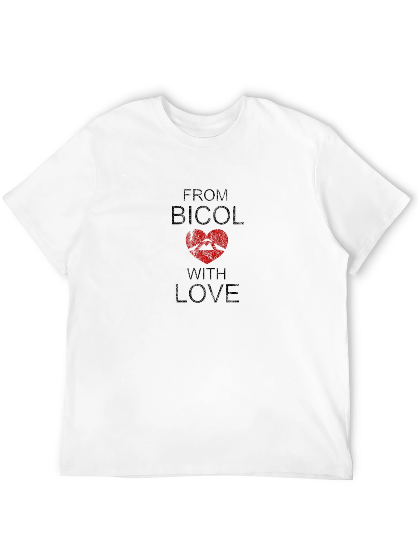 Bicol With Love T-Shirt - Black Graphic Tee