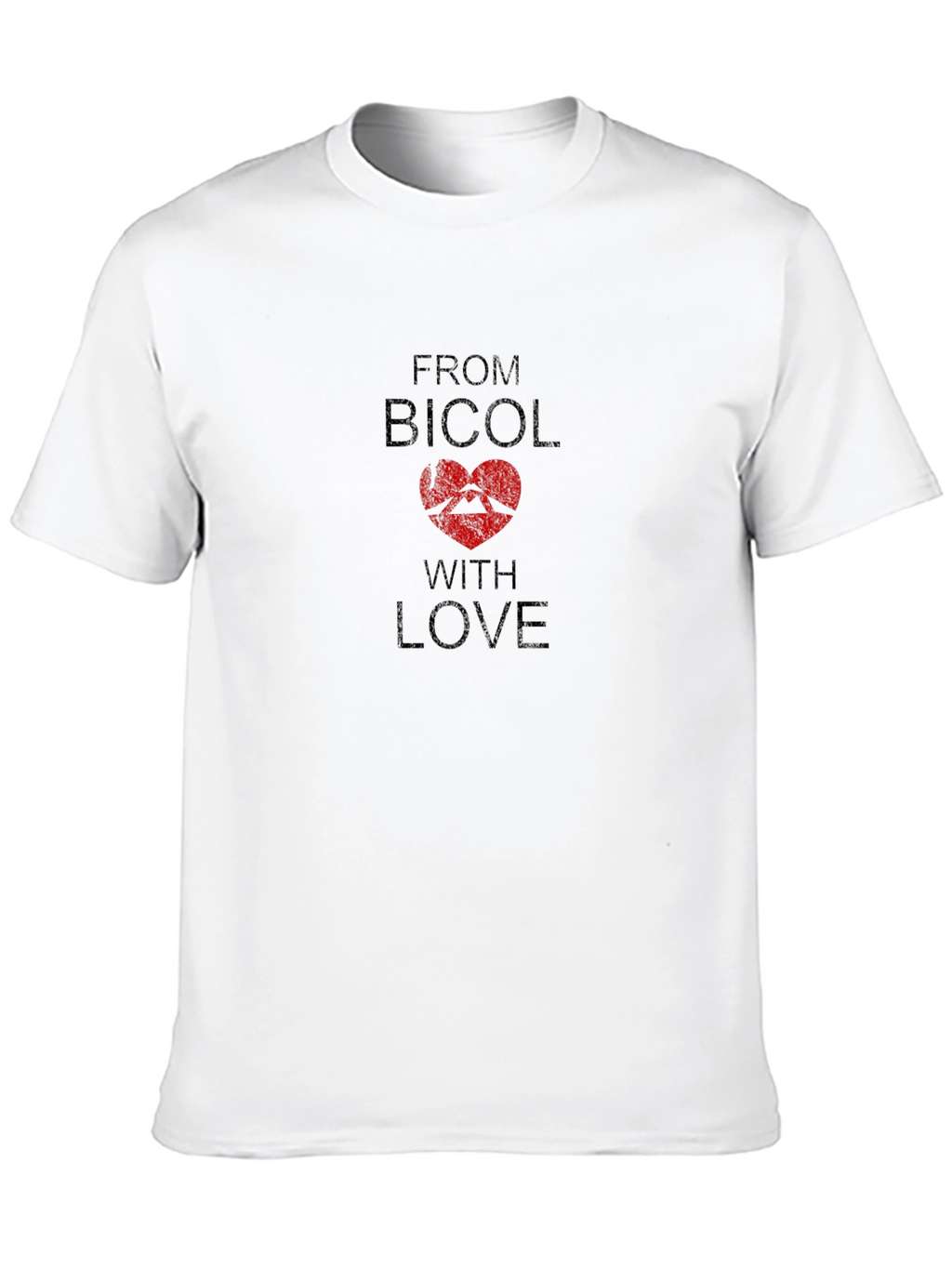 Bicol With Love T-Shirt - Black Graphic Tee