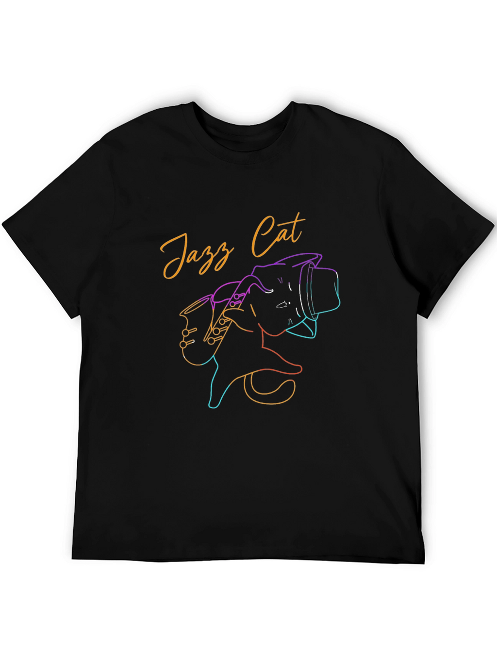 Jazz Cat T-Shirt - Cool Retro Graphic Tee