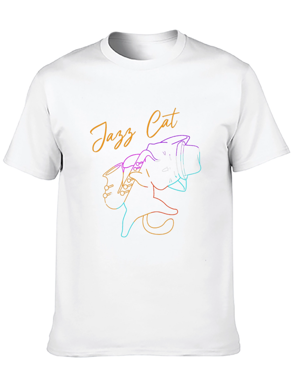 Jazz Cat T-Shirt - Cool Retro Graphic Tee