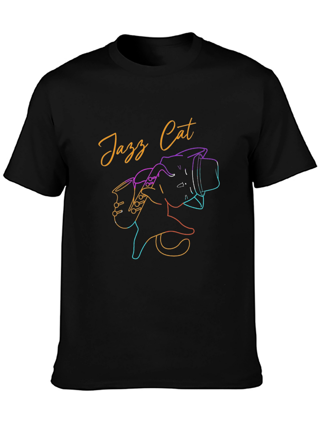 Jazz Cat T-Shirt - Cool Retro Graphic Tee