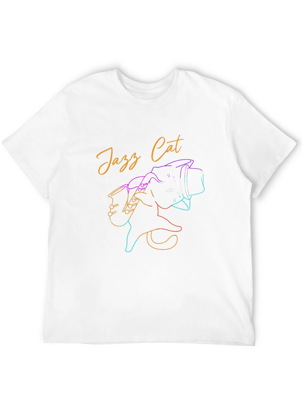 Jazz Cat T-Shirt - Cool Retro Graphic Tee