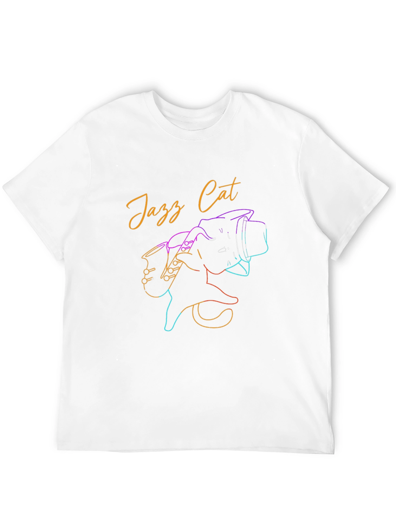 Jazz Cat T-Shirt - Cool Retro Graphic Tee