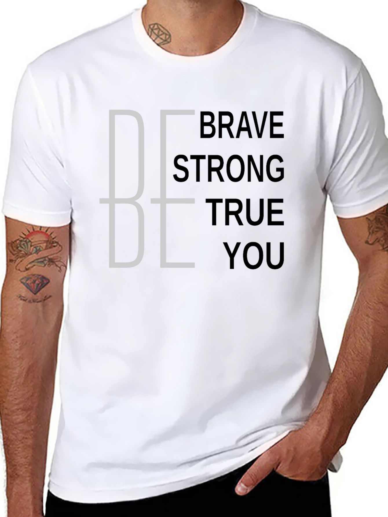 Be Brave Strong True You Graphic Tee