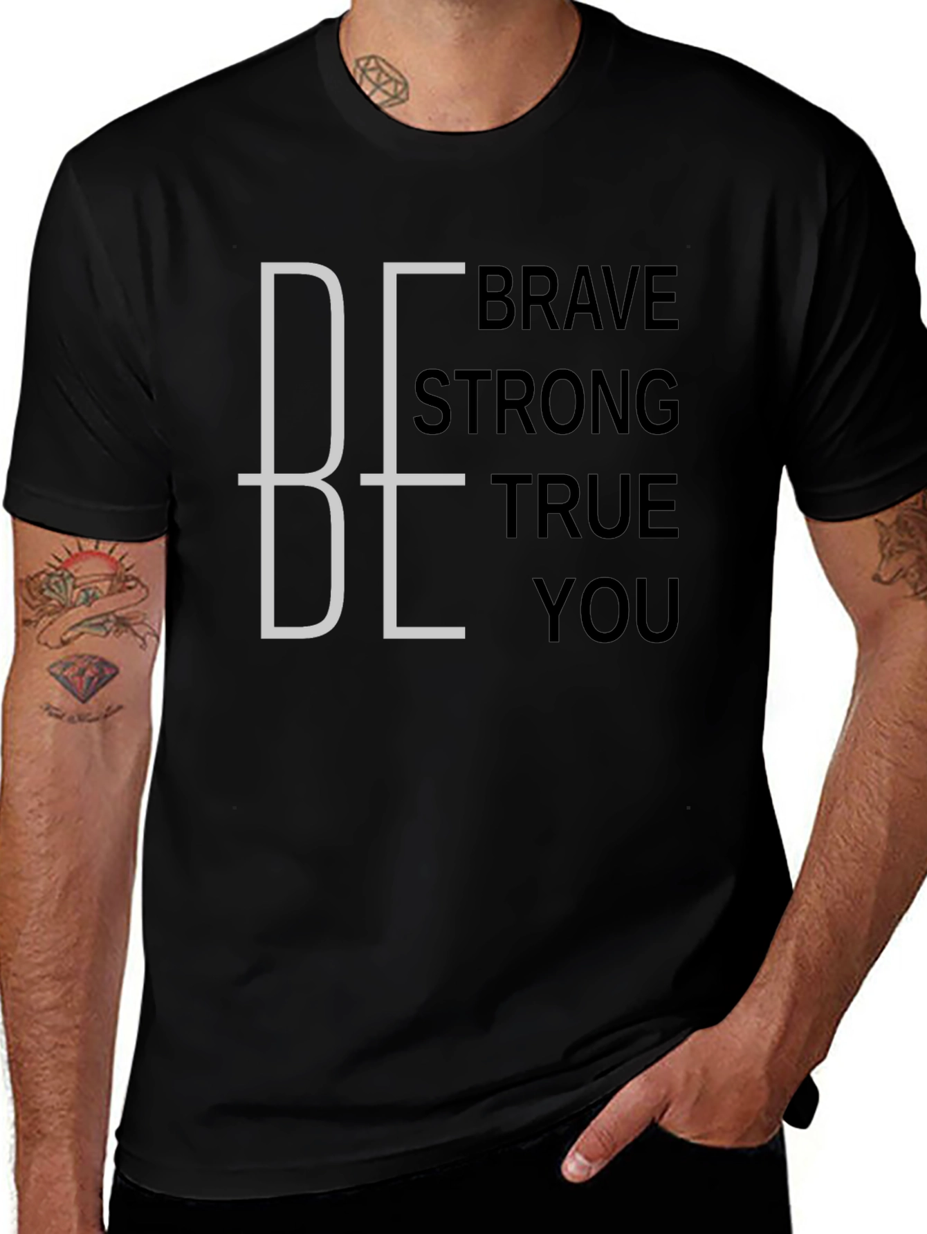 Be Brave Strong True You Graphic Tee