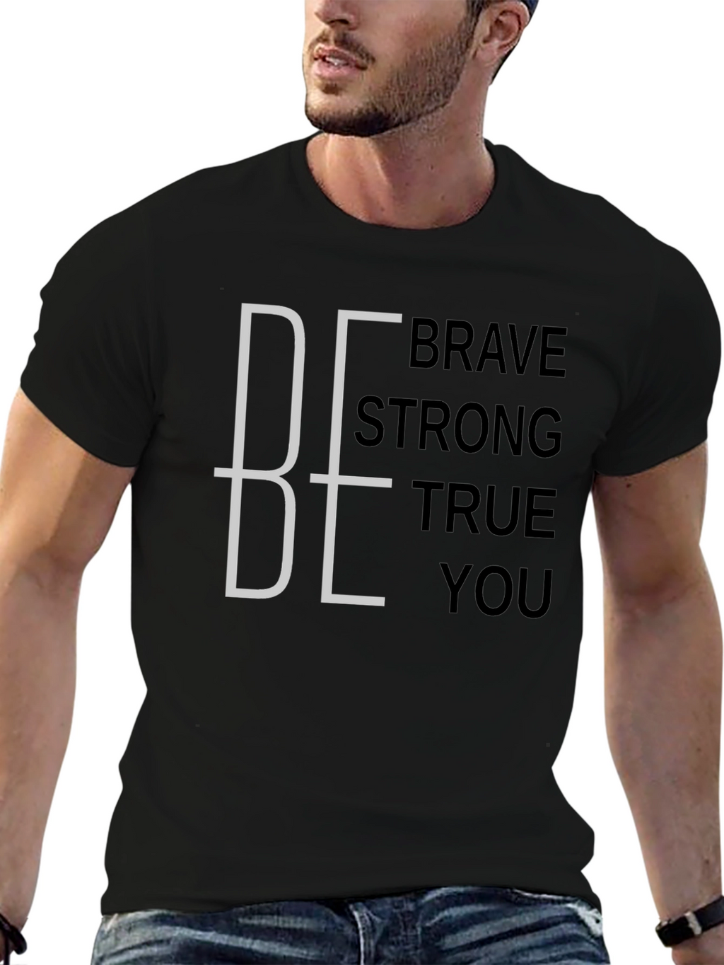 Be Brave Strong True You Graphic Tee
