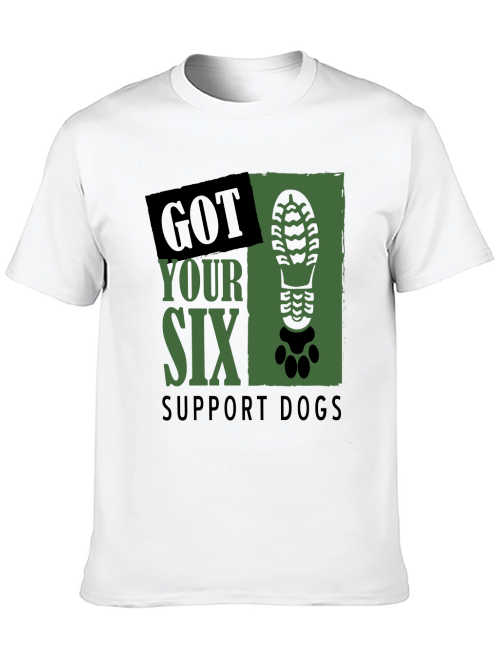 Got Your Six Support Dogs Graphic T-Shirt