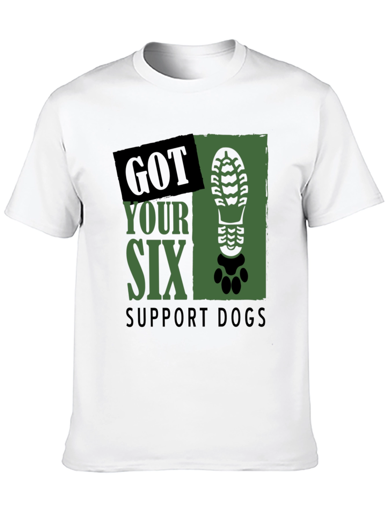Got Your Six Support Dogs Graphic T-Shirt