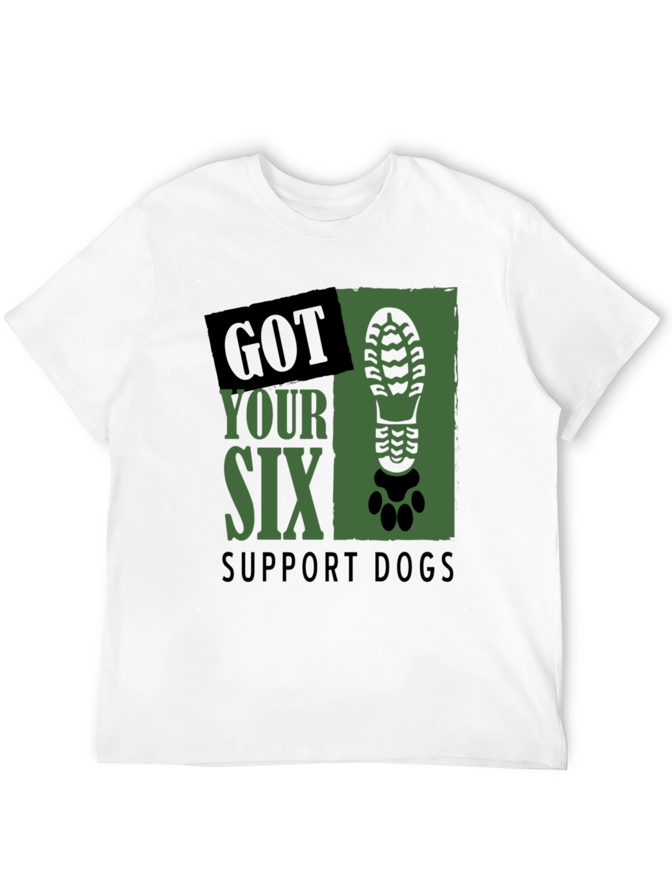 Got Your Six Support Dogs Graphic T-Shirt