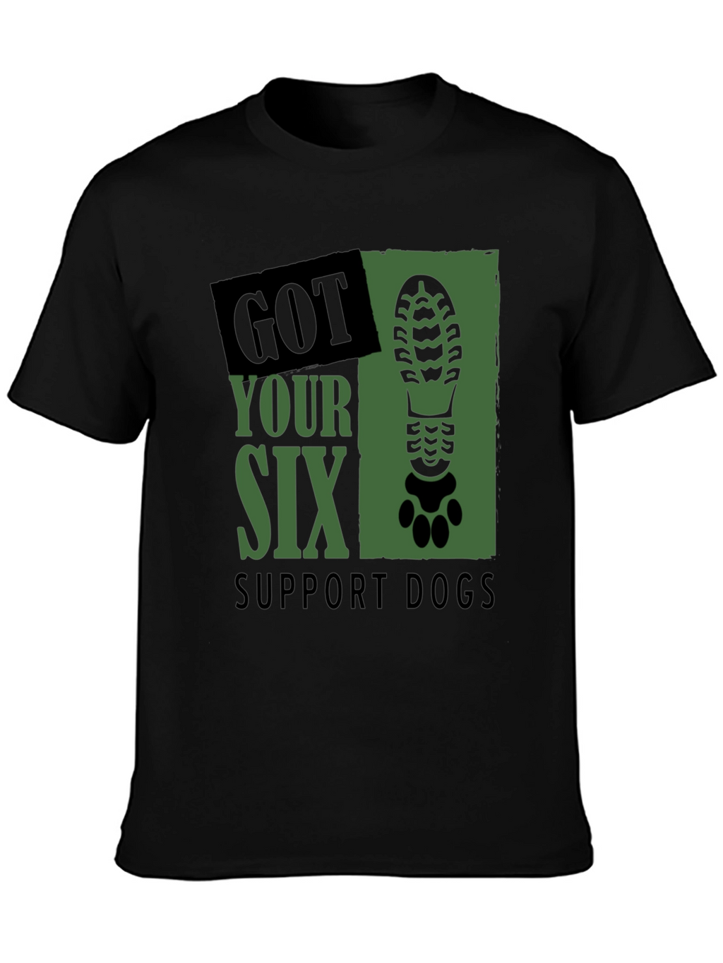 Got Your Six Support Dogs Graphic T-Shirt