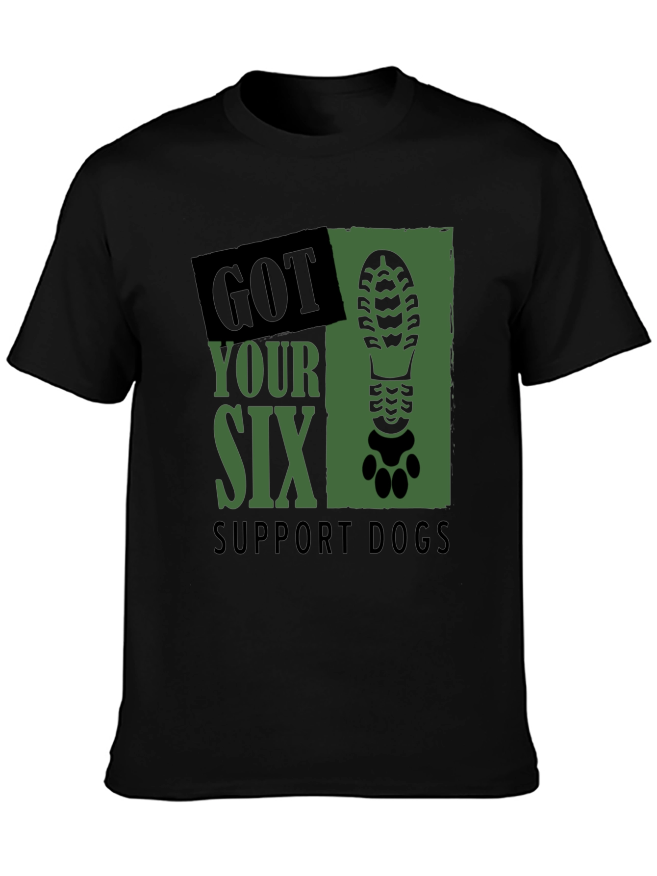 Got Your Six Support Dogs Graphic T-Shirt