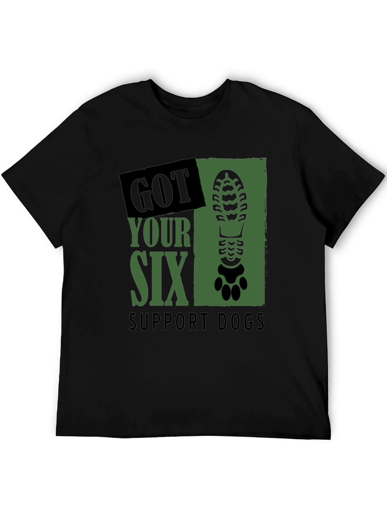Got Your Six Support Dogs Graphic T-Shirt
