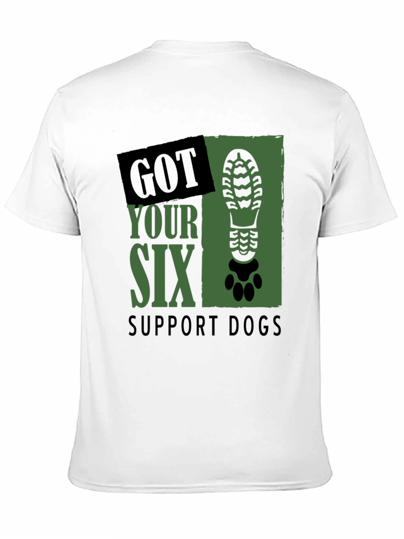 Got Your Six Support Dogs Graphic T-Shirt