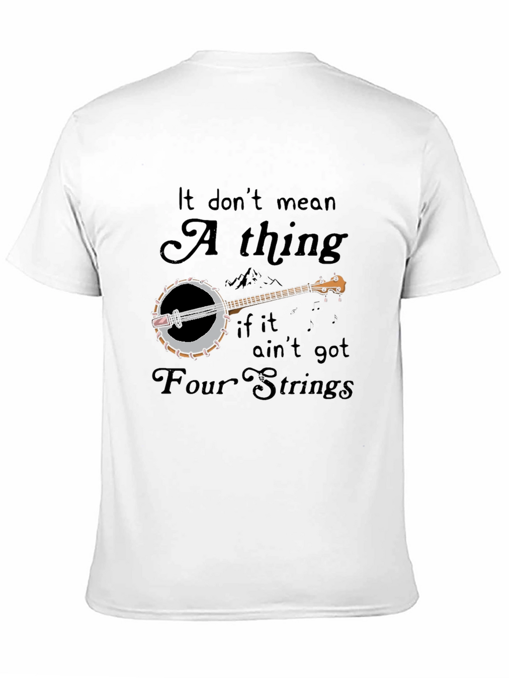 Four String Banjo Graphic T-Shirt