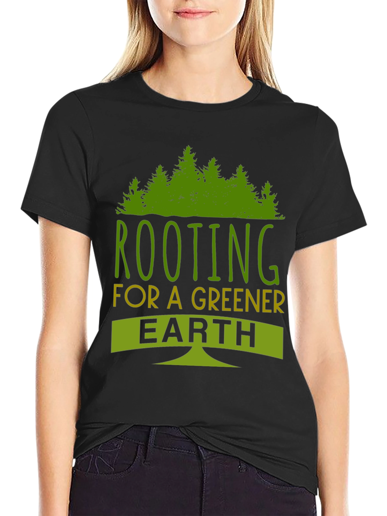 Rooting for a Greener Earth T-Shirt - Eco Friendly Tee