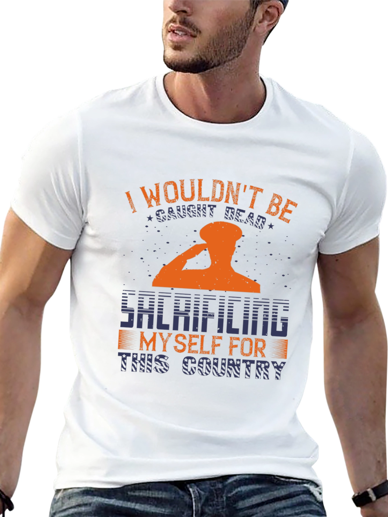 Patriotic T-Shirt Sacrifice for Country Graphic