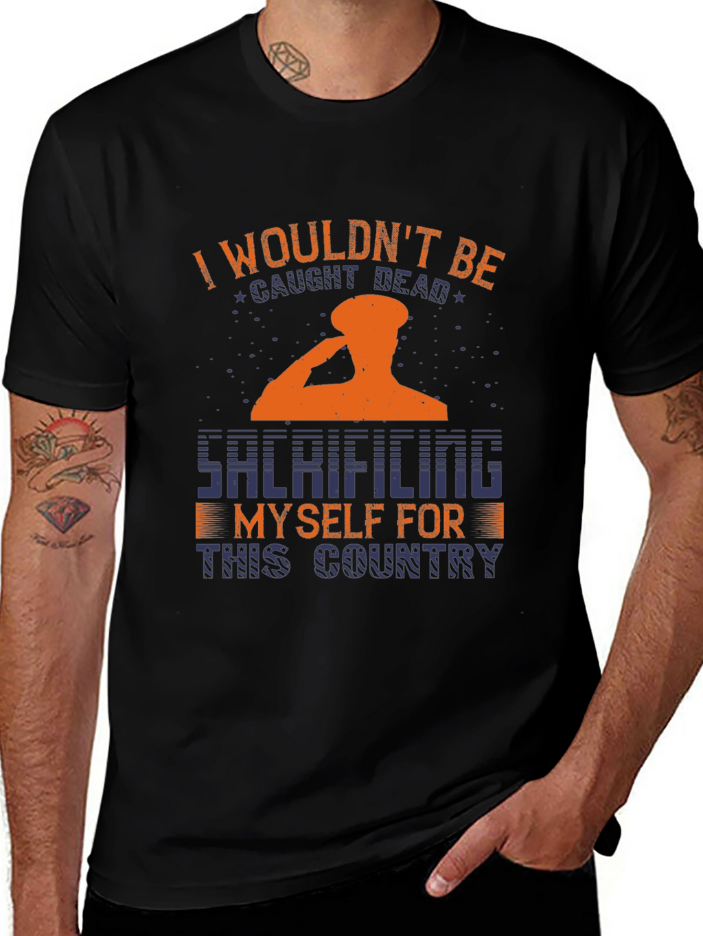 Patriotic T-Shirt Sacrifice for Country Graphic