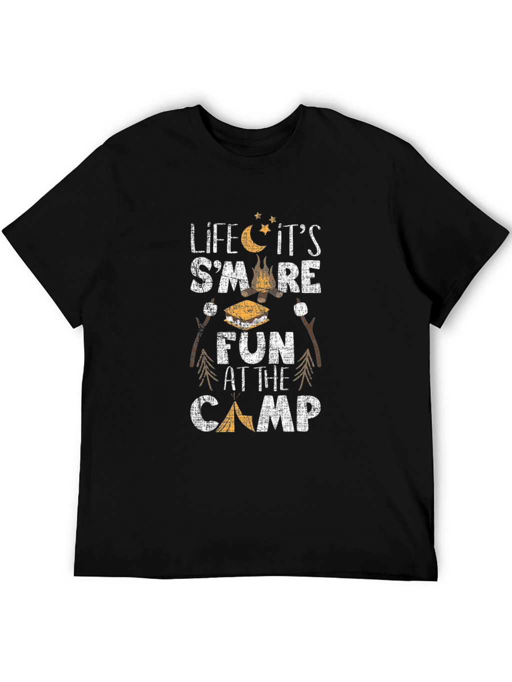 Camping Smore Fun Graphic T-Shirt
