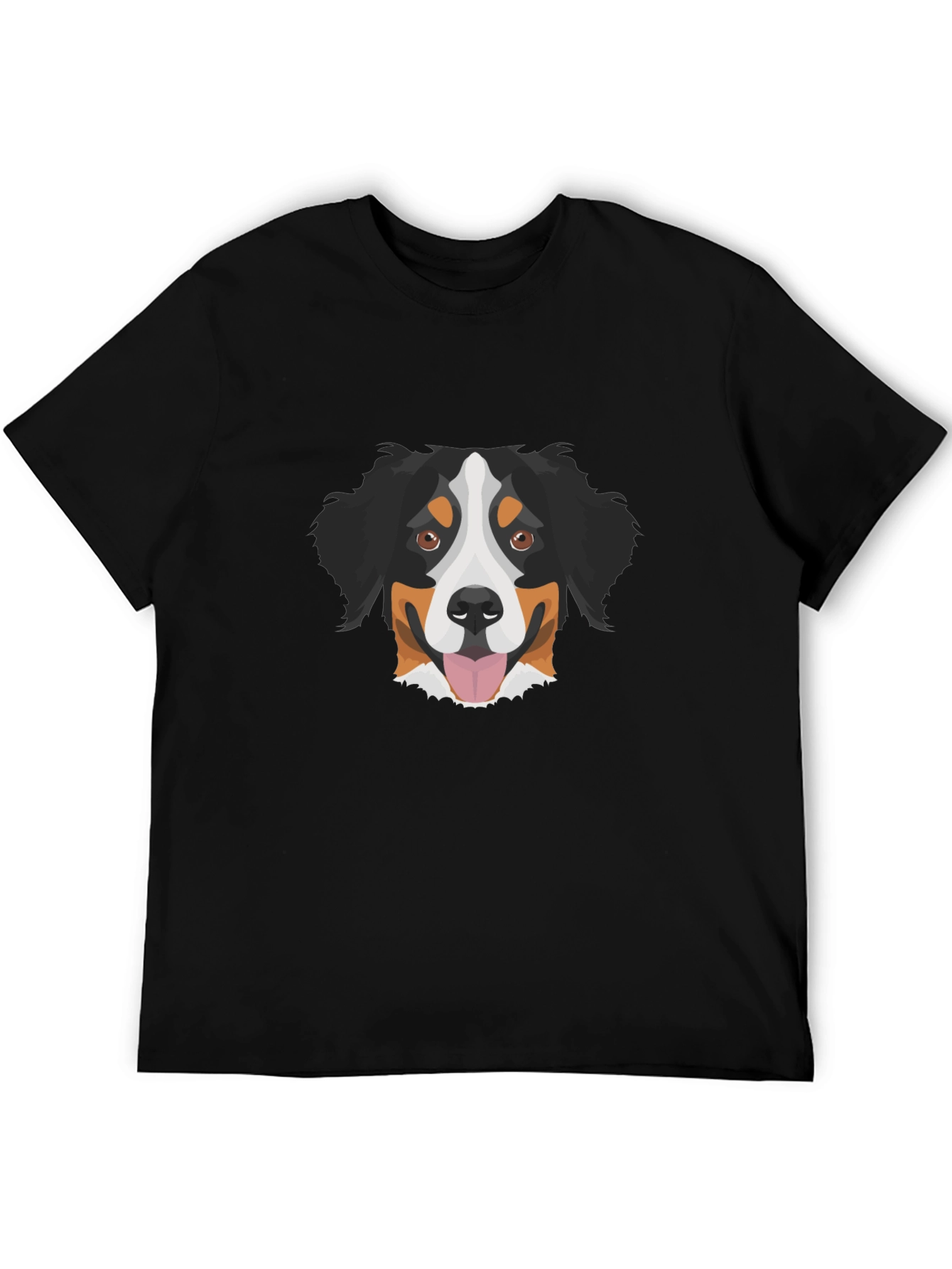 Bernese Mountain Dog Graphic Tee - Black