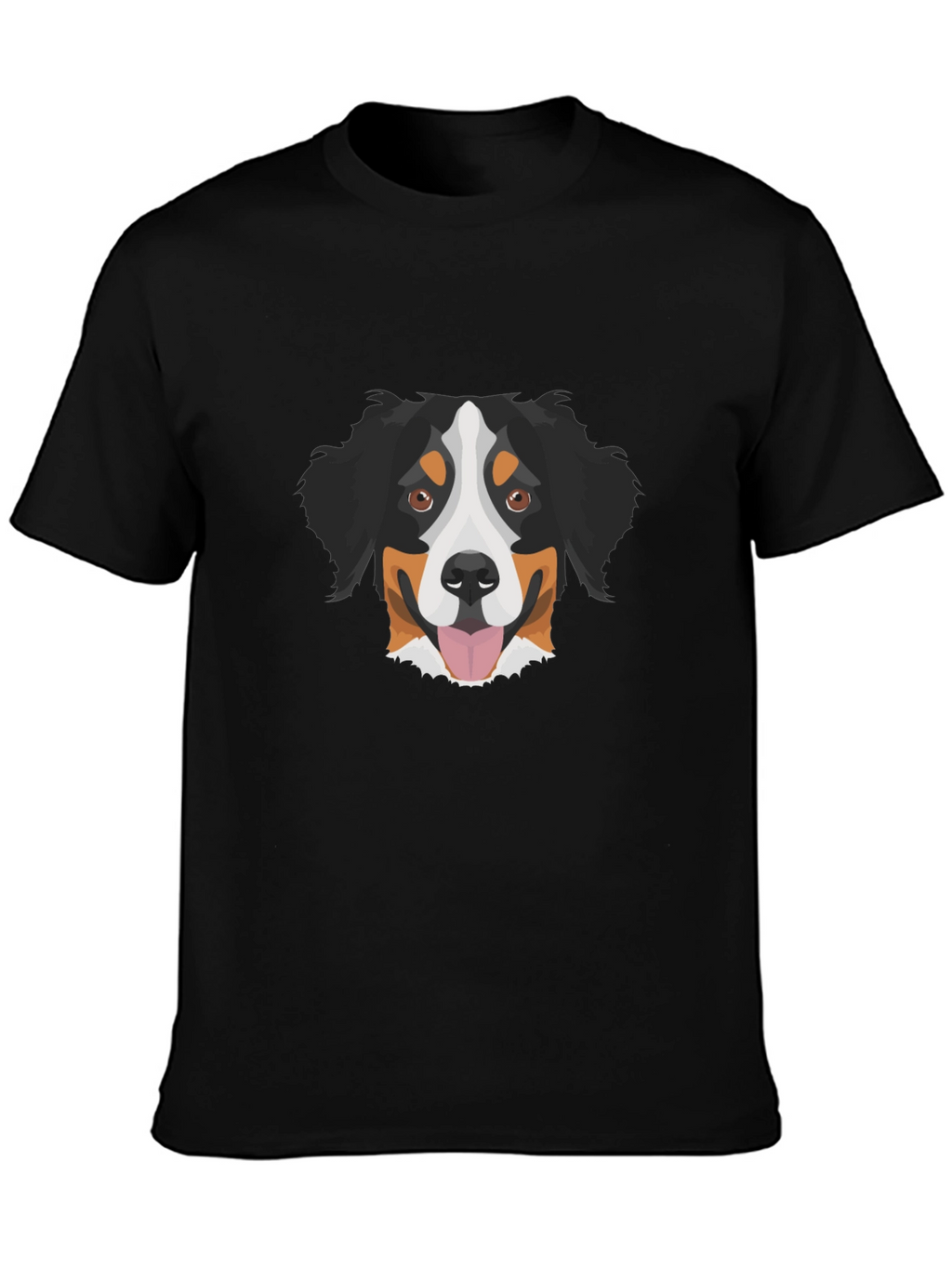Bernese Mountain Dog Graphic Tee - Black