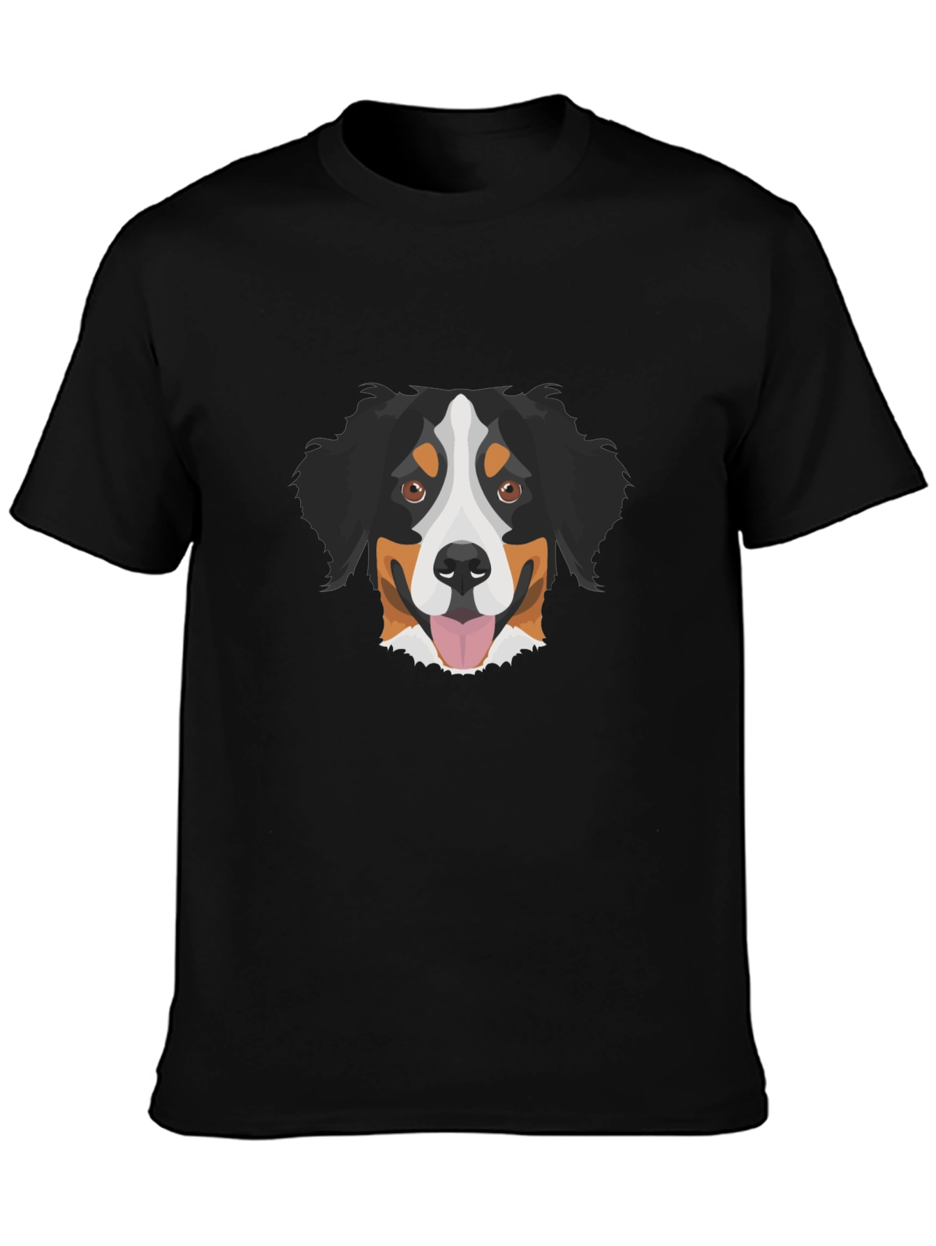 Bernese Mountain Dog Graphic Tee - Black