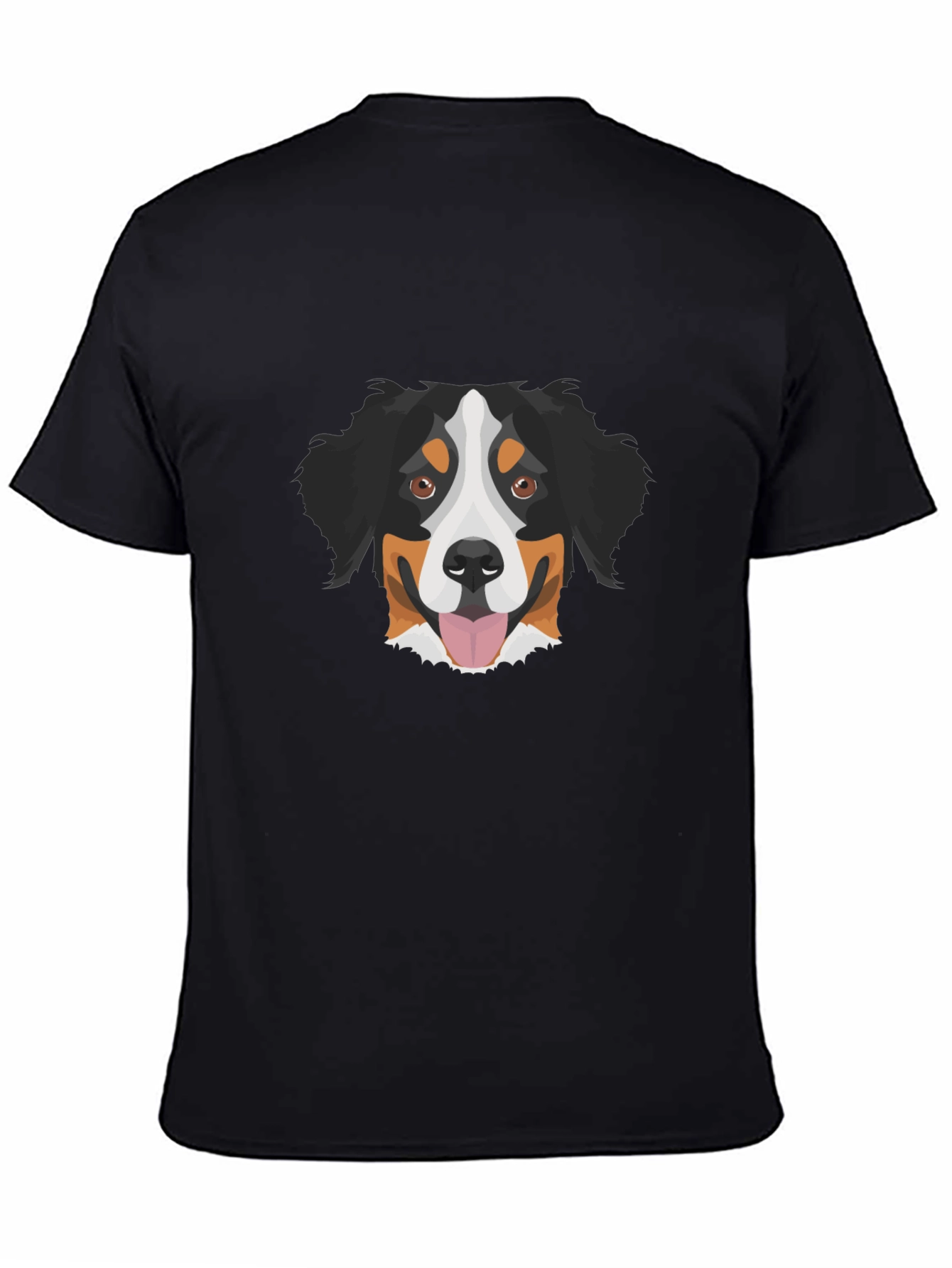Bernese Mountain Dog Graphic Tee - Black