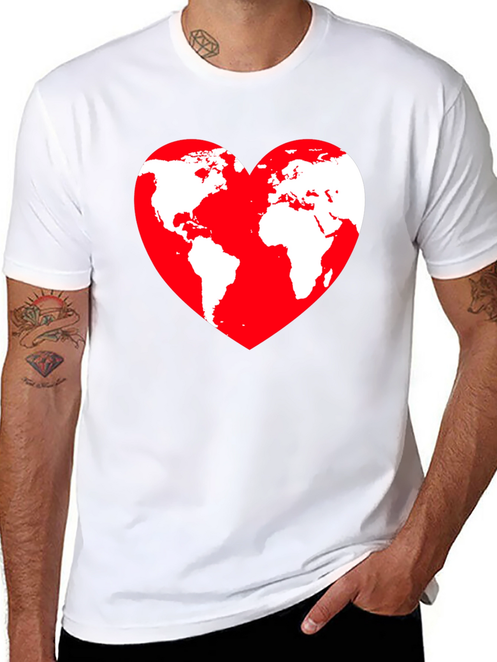 World Heart Graphic T-Shirt