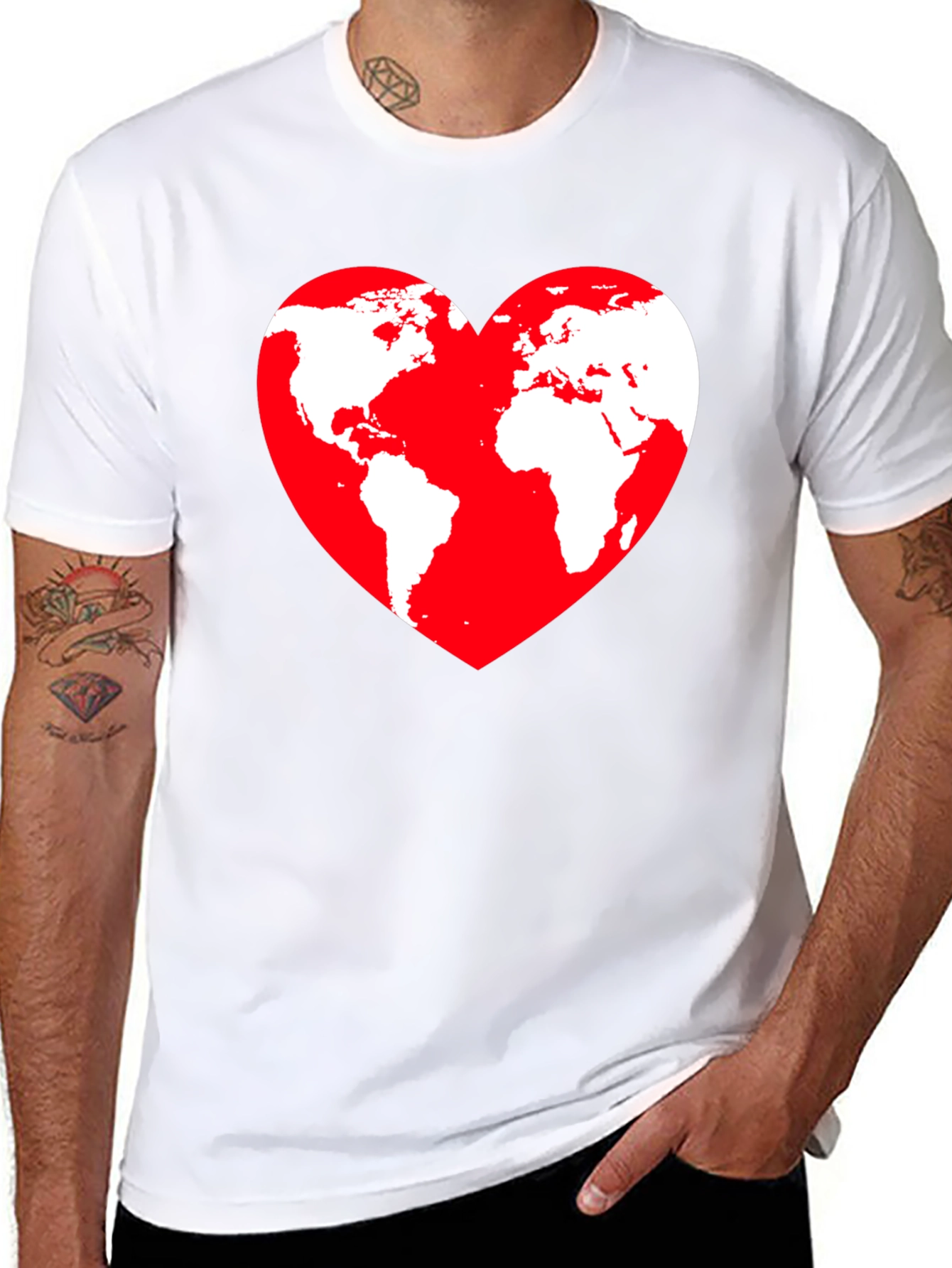 World Heart Graphic T-Shirt
