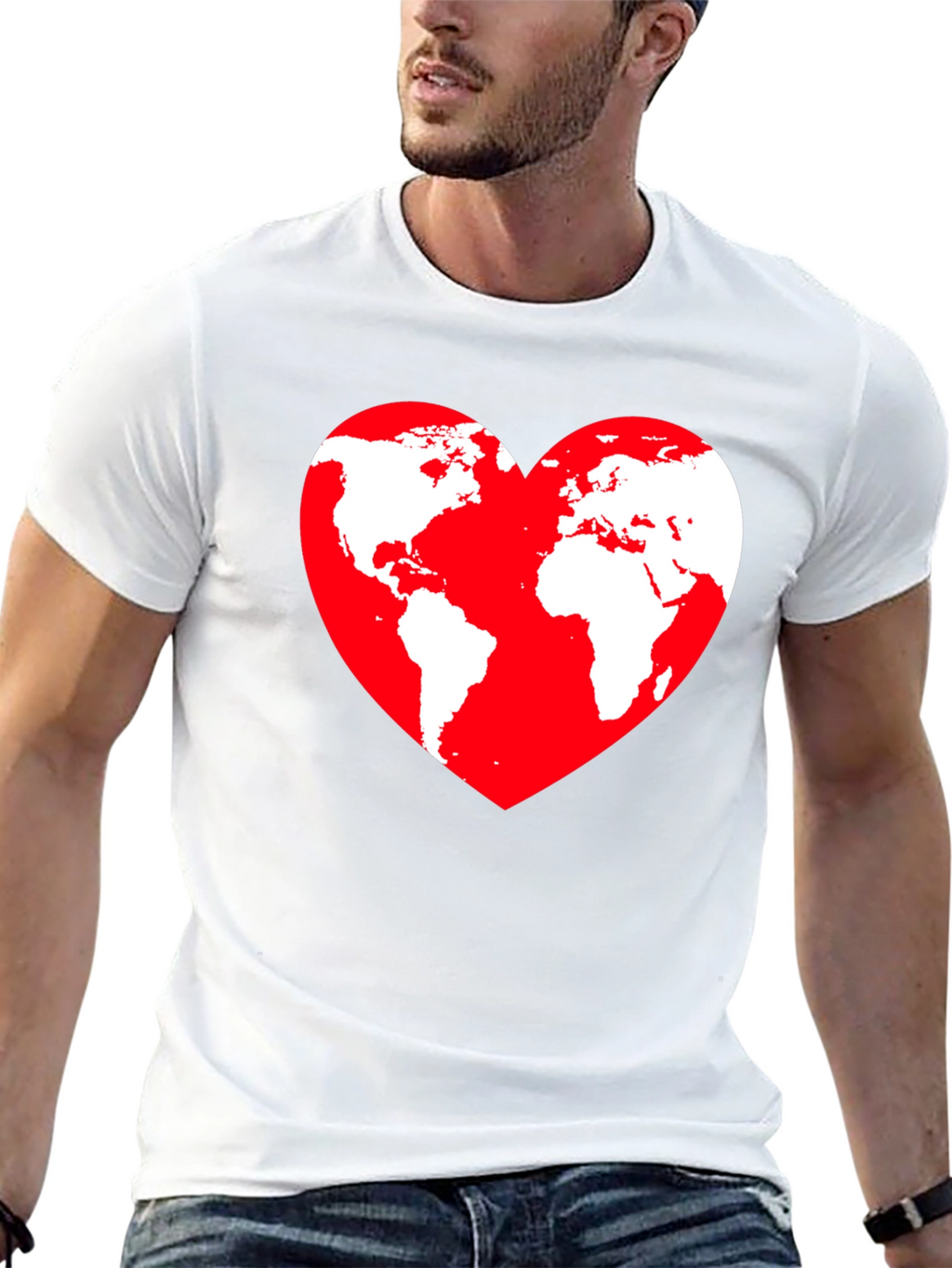 World Heart Graphic T-Shirt