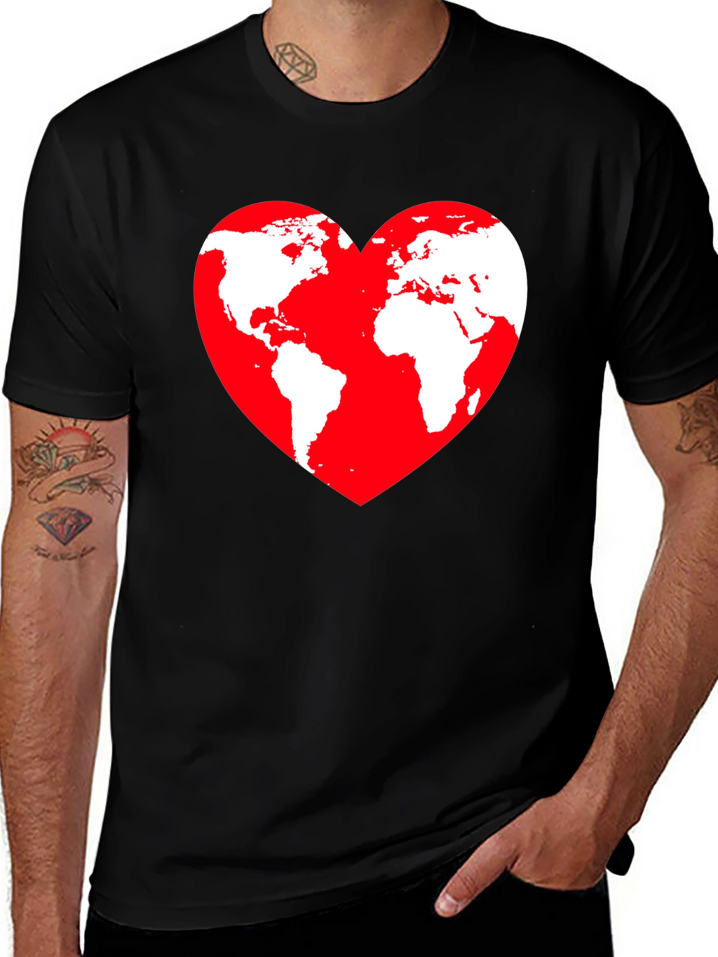 World Heart Graphic T-Shirt