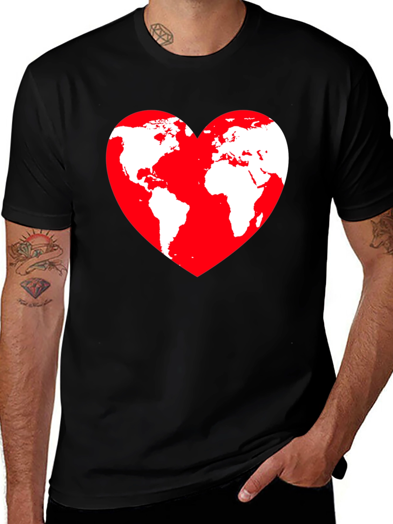 World Heart Graphic T-Shirt
