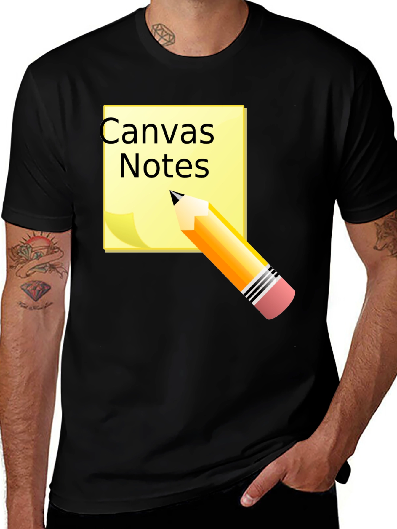Canvas Notes Graphic Tee