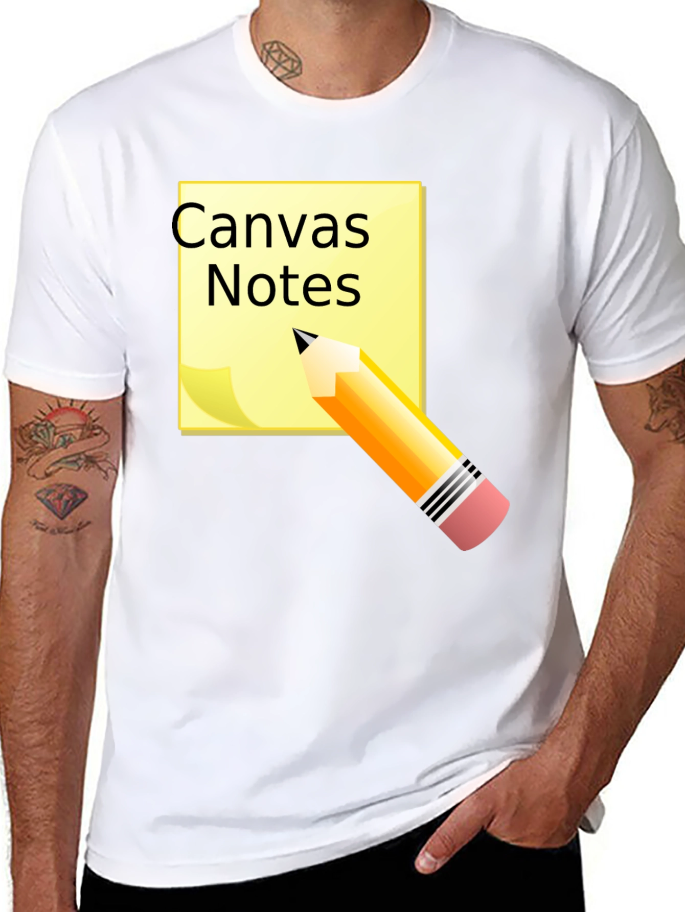 Canvas Notes Graphic Tee