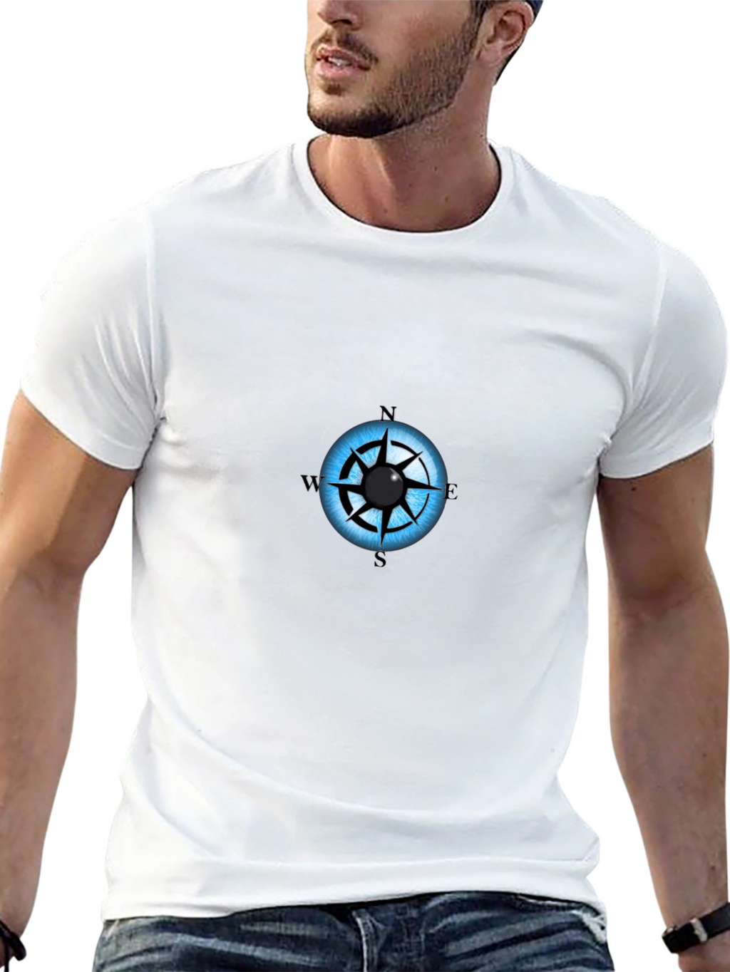 Eye Compass Graphic Black T-Shirt