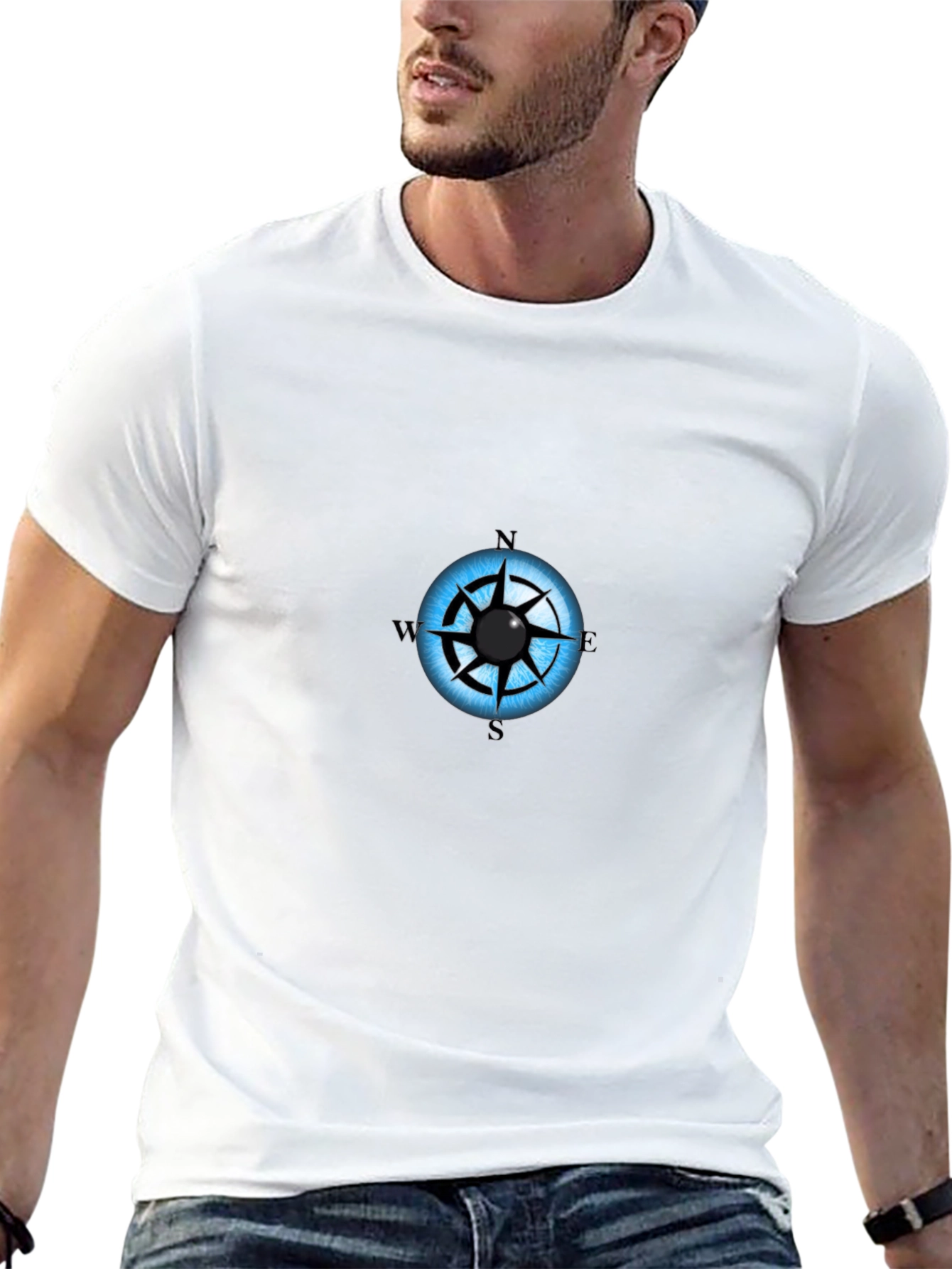 Eye Compass Graphic Black T-Shirt
