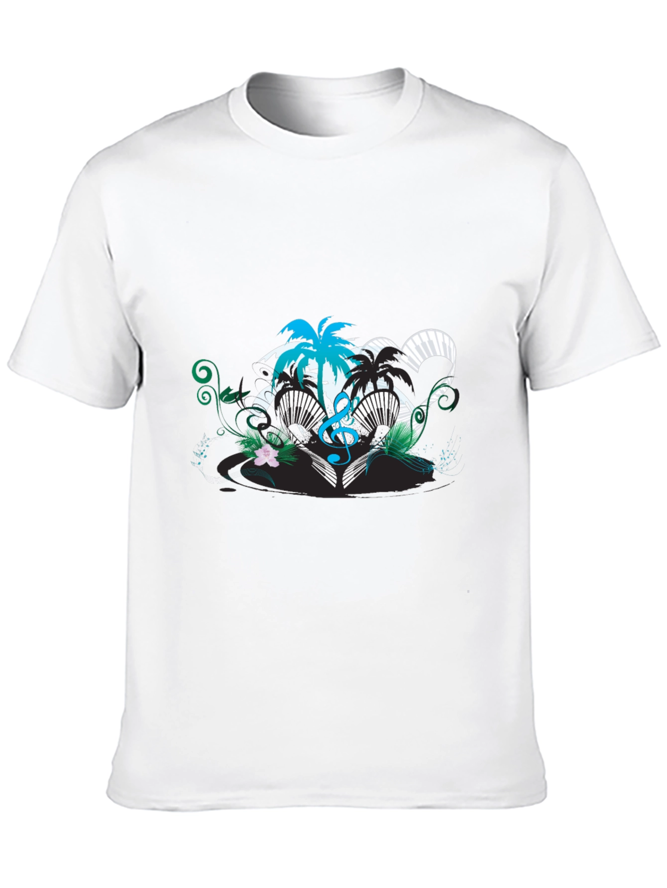 Tropical Music Heart T-Shirt