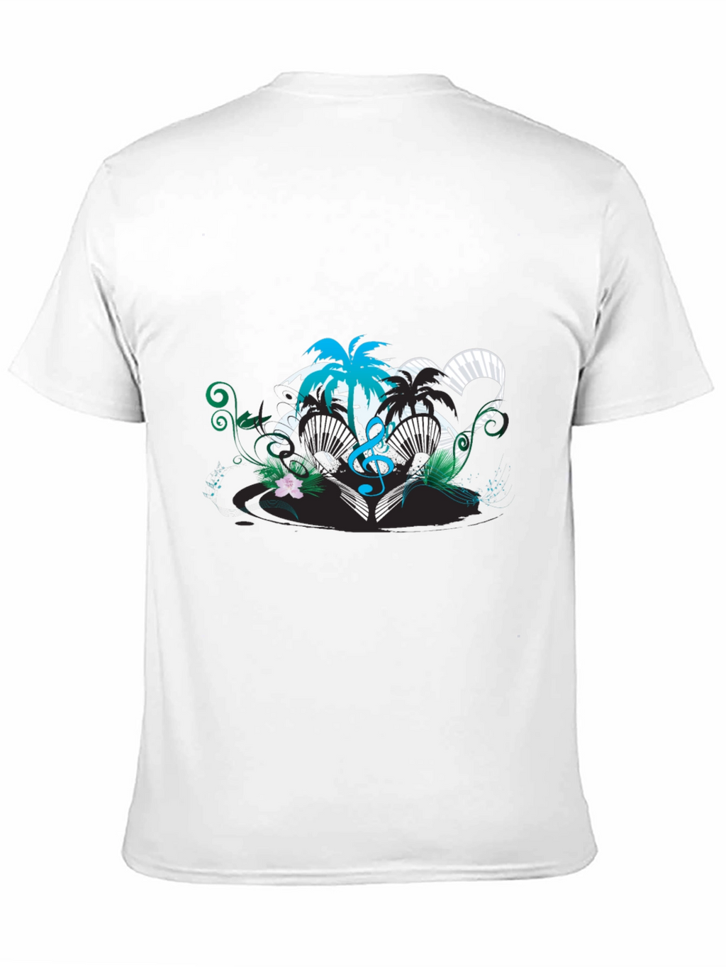 Tropical Music Heart T-Shirt