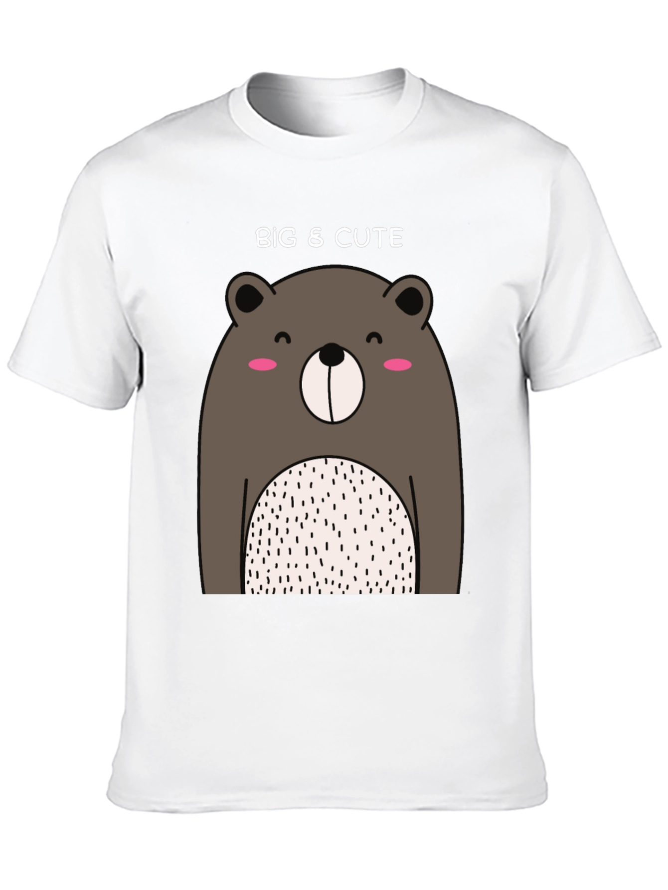 Big & Cute Bear Graphic T-Shirt