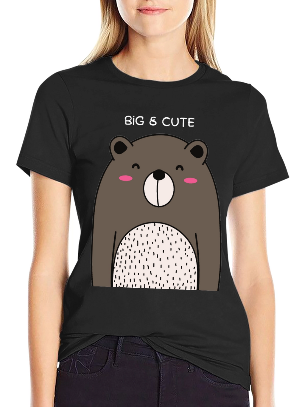 Big & Cute Bear Graphic T-Shirt