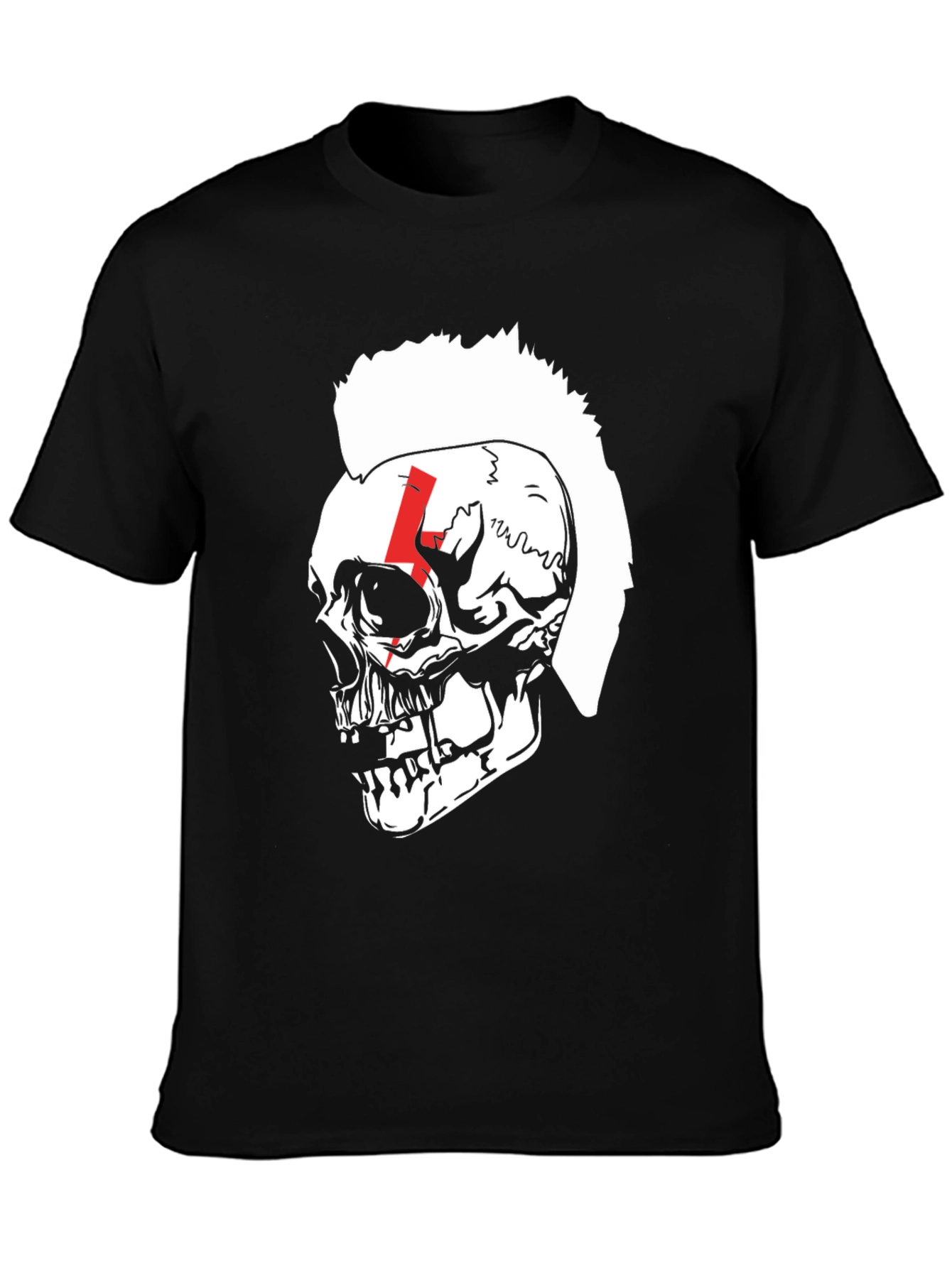 Skull Punk T-Shirt - Bold Graphic Tee