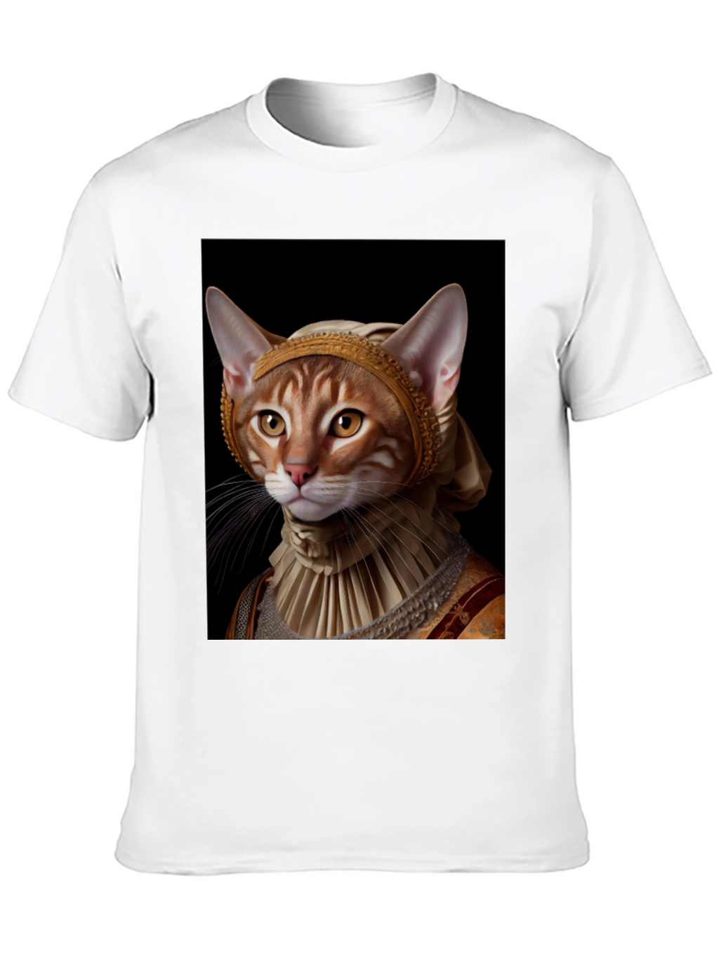 Cat Renaissance Portrait T-Shirt
