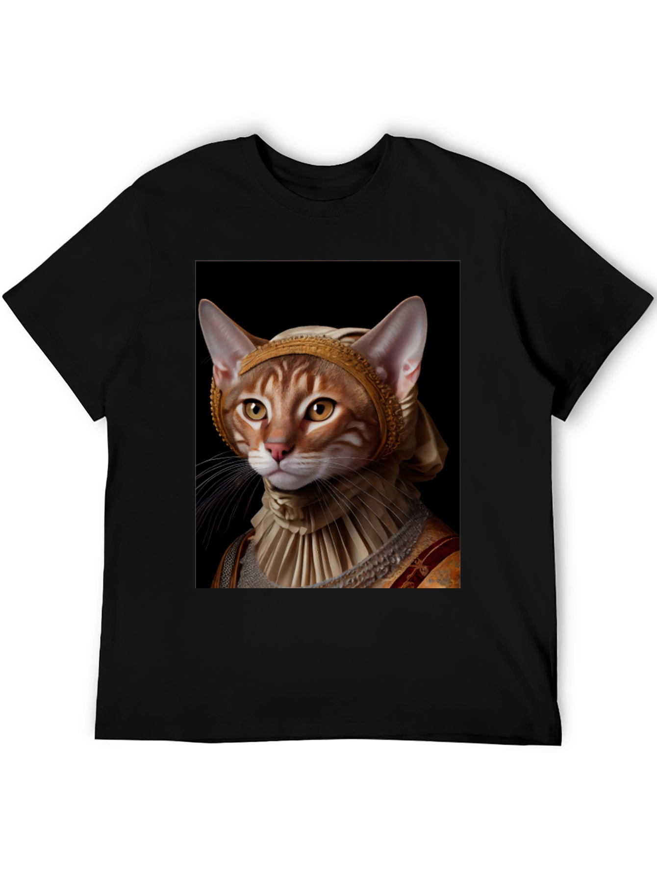 Cat Renaissance Portrait T-Shirt