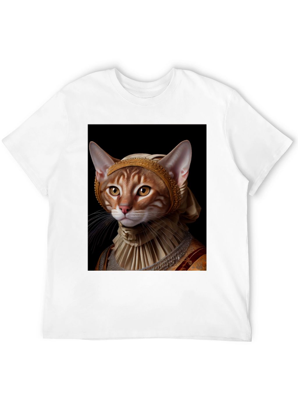 Cat Renaissance Portrait T-Shirt
