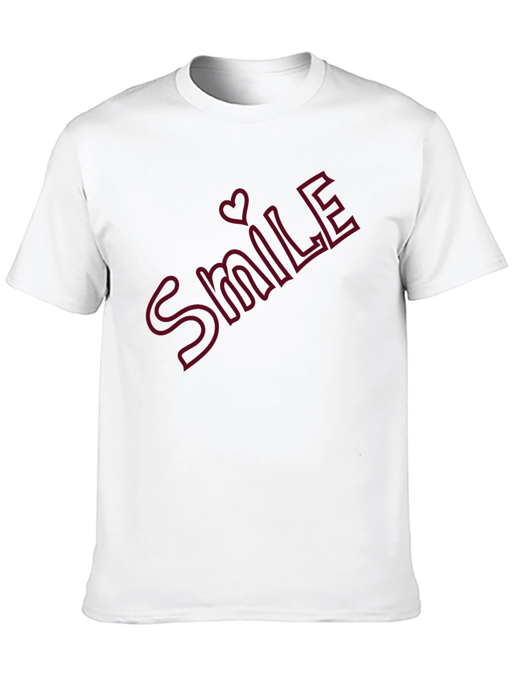 Smile Heart Graphic T-Shirt - Casual Comfort